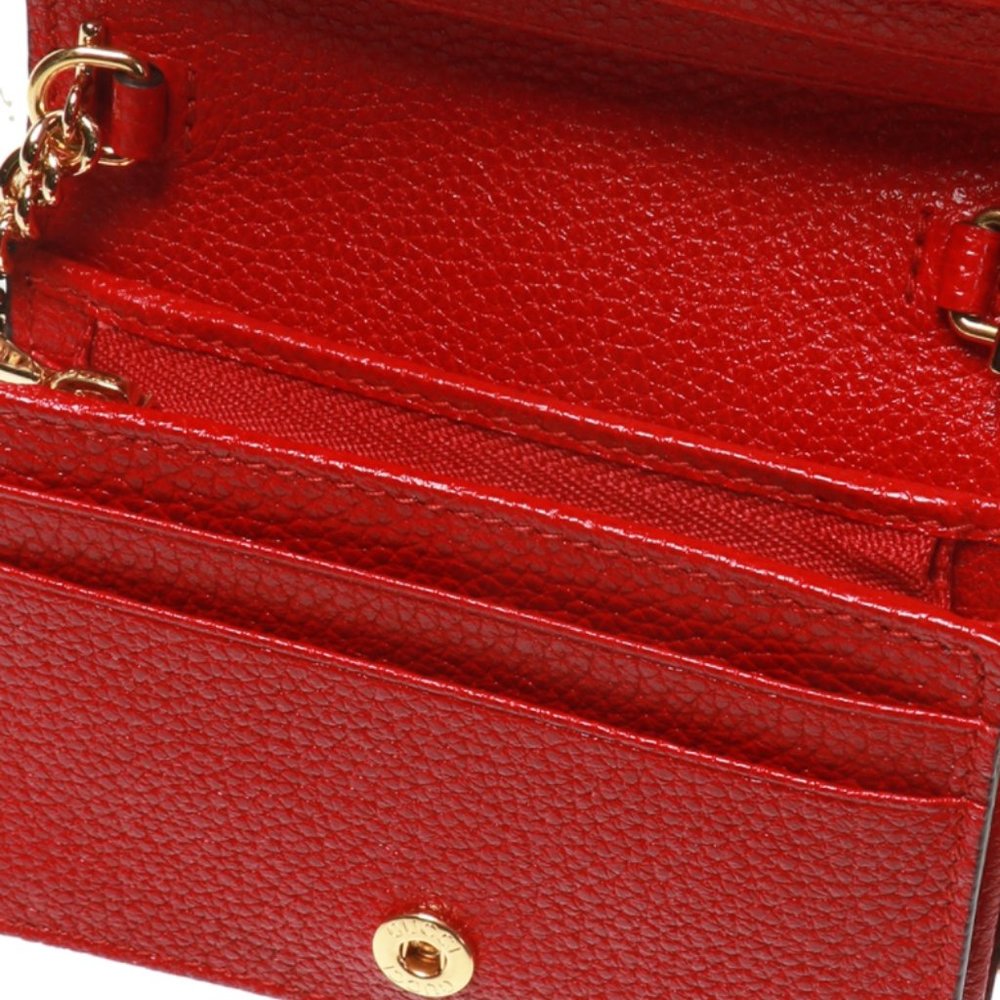 Gucci Zumi Horse-bit Card Case on a Chain in Red - Picture 6 of 7